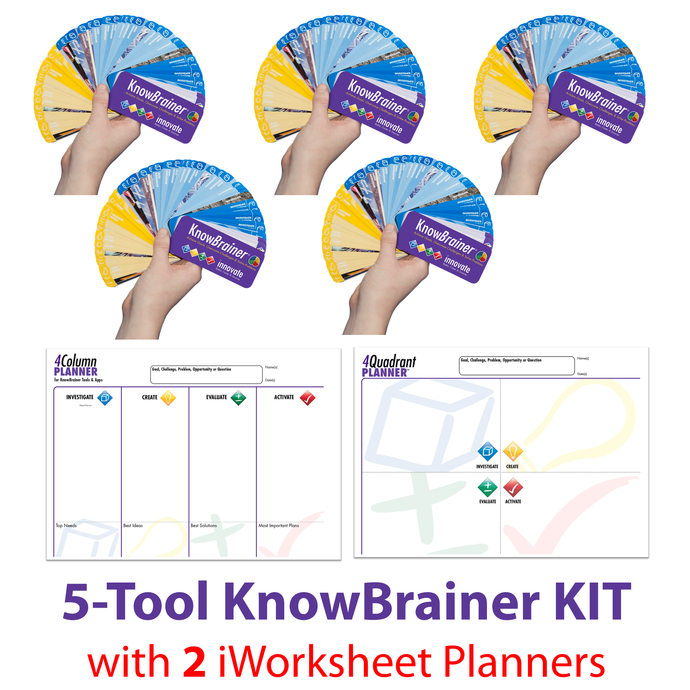 KnowBrainer 5-Tool KIT + 2 iWorksheet Planners - SOLUTIONSpeopleSTORE
