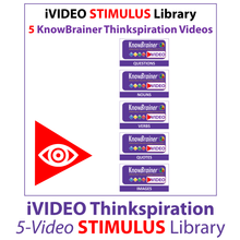 Load image into Gallery viewer, iVIDEOS™ KnowBrainer STIMULUS Library of 5 MP4 Videos (Digital HD Download) - SOLUTIONSpeopleSTORE